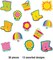 Carson Dellosa 36-Piece Mini Spring Bulletin Board Decorations, Colorful Cardstock Sun, Flower Cutouts, and Garden Decor for Classroom, Party, Posterboard, and Name Tags